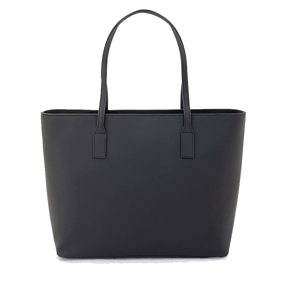 Shopping Bag Donna 1A Classe Alviero Martini linea Frost Geo in Tessuto Gommato Nero LD96