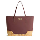 Shopping Bag Donna 1A Classe Alviero Martini linea Frost Geo in Tessuto Gommato Bordeaux LD96