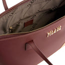 Shopping Bag Donna 1A Classe Alviero Martini linea Frost Geo in Tessuto Gommato Bordeaux LD96
