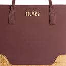 Shopping Bag Donna 1A Classe Alviero Martini linea Frost Geo in Tessuto Gommato Bordeaux LD96