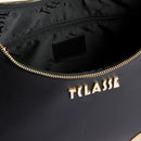 Hobo Bag Donna 1A Classe Alviero Martini linea Frost Geo in Tessuto Gommato Nero LD97