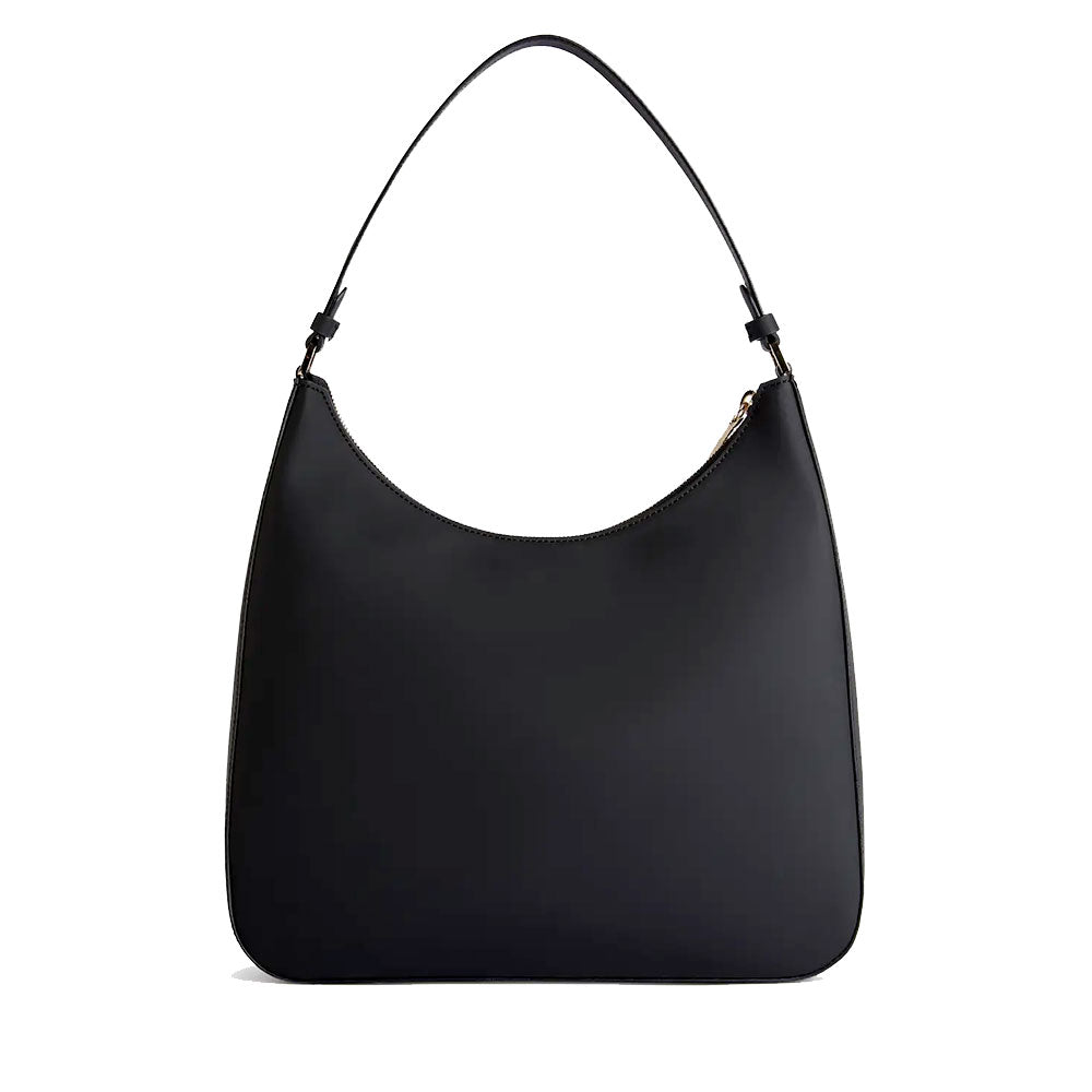 Hobo Bag Donna 1A Classe Alviero Martini linea Frost Geo in Tessuto Gommato Nero LD97