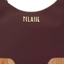 Hobo Bag Donna 1A Classe Alviero Martini linea Frost Geo in Tessuto Gommato Bordeaux LD97