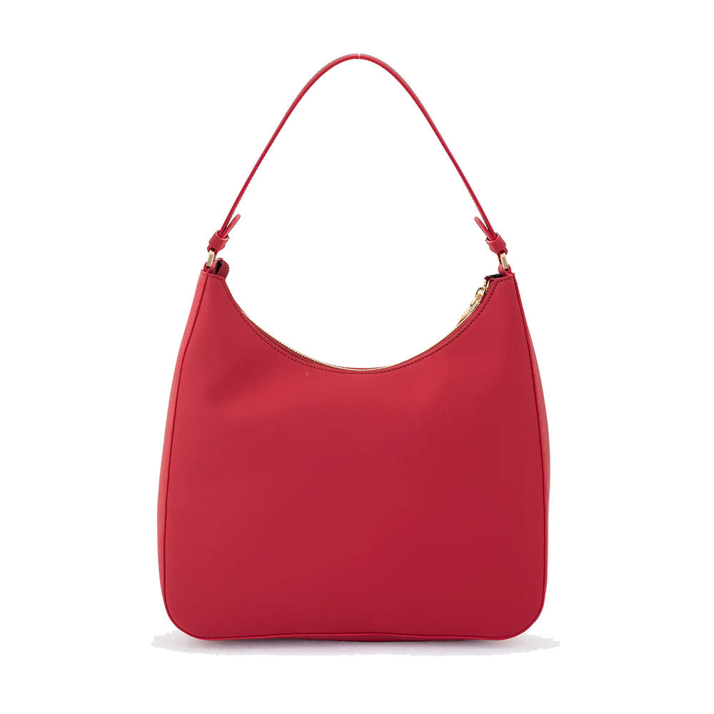 Hobo Bag Donna 1A Classe Alviero Martini linea Frost Geo in Tessuto Gommato Rosso Scuro LD97