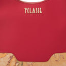 Hobo Bag Donna 1A Classe Alviero Martini linea Frost Geo in Tessuto Gommato Rosso Scuro LD97