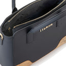 Borsa Donna a Mano 1A Classe Alviero Martini linea Frost Geo in Tessuto Gommato Nero LD98