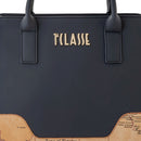 Borsa Donna a Mano 1A Classe Alviero Martini linea Frost Geo in Tessuto Gommato Nero LD98