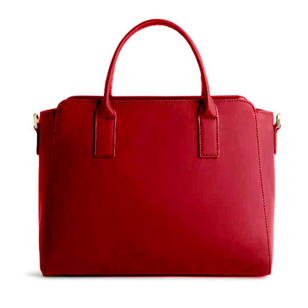 Borsa Donna a Mano 1A Classe Alviero Martini linea Frost Geo in Tessuto Gommato Rosso Scuro LD98