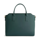 Alviero Martini 1A Classe Damenhandtasche, Frost Geo Linie, aus dunkelgrünem gummiertem Stoff LD98