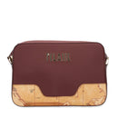 Borsa Donna a Tracolla 1A Classe Alviero Martini linea Frost Geo in Tessuto Gommato Bordeaux LD99