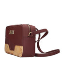Borsa Donna a Tracolla 1A Classe Alviero Martini linea Frost Geo in Tessuto Gommato Bordeaux LD99