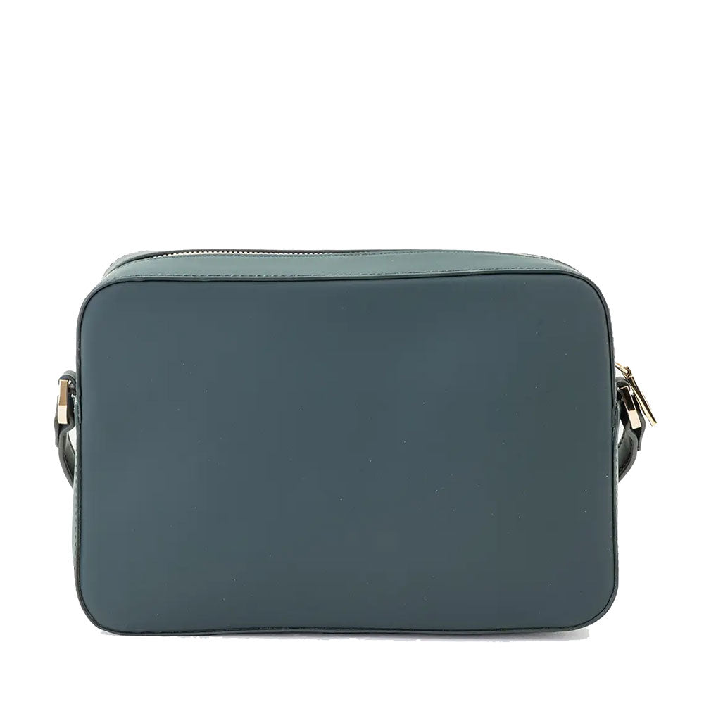 Borsa Donna a Tracolla 1A Classe Alviero Martini linea Frost Geo in Tessuto Gommato Verde Scuro LD99