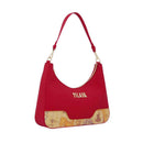Borsa Donna Sottospalla 1A Classe Alviero Martini linea Frost Geo in Tessuto Gommato Rosso Scuro LE01