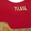 Borsa Donna Sottospalla 1A Classe Alviero Martini linea Frost Geo in Tessuto Gommato Rosso Scuro LE01
