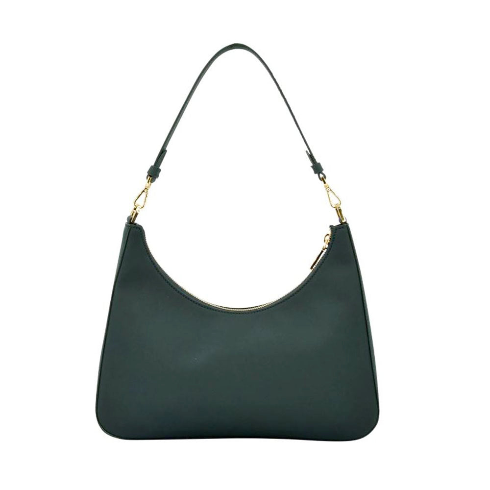 Borsa Donna Sottospalla 1A Classe Alviero Martini linea Frost Geo in Tessuto Gommato Verde Scuro LE01