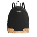 Zaino Donna 1A Classe Alviero Martini linea Frost Geo in Tessuto Gommato Nero LE02