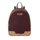 Zaino Donna 1A Classe Alviero Martini linea Frost Geo in Tessuto Gommato Bordeaux LE02