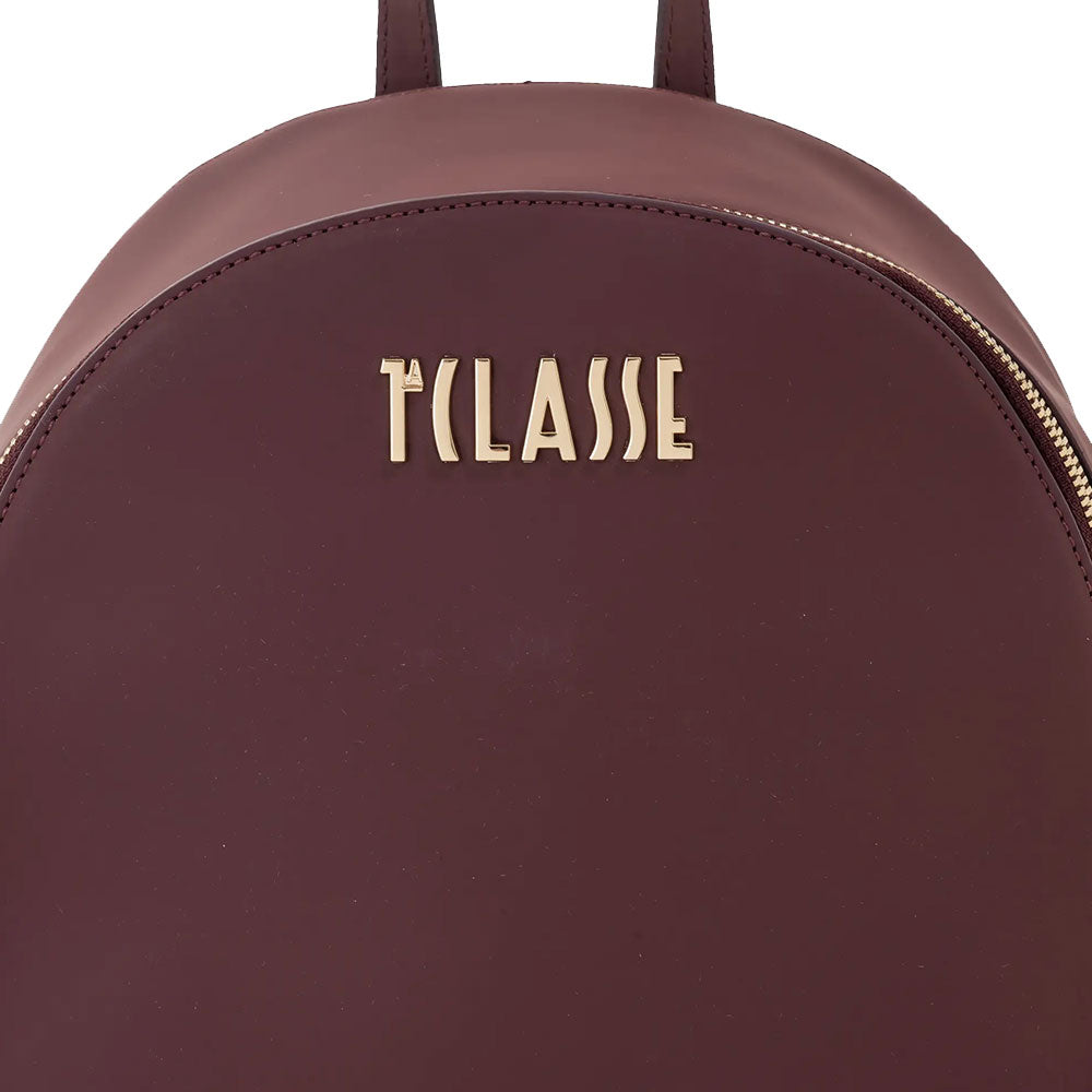 Zaino Donna 1A Classe Alviero Martini linea Frost Geo in Tessuto Gommato Bordeaux LE02