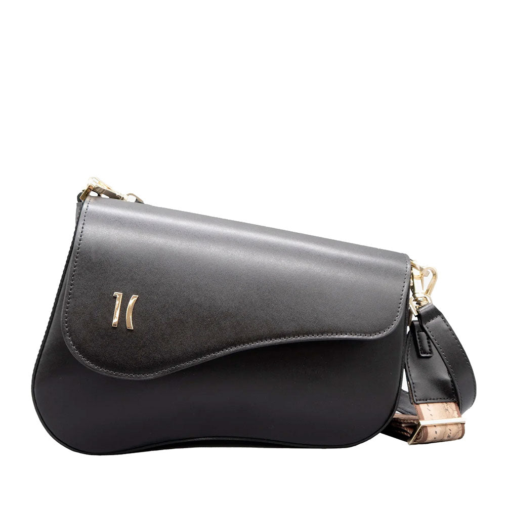 Borsa Donna a Tracolla Sella 1A Classe Alviero Martini linea Winter Lux in Pelle Nera LE03