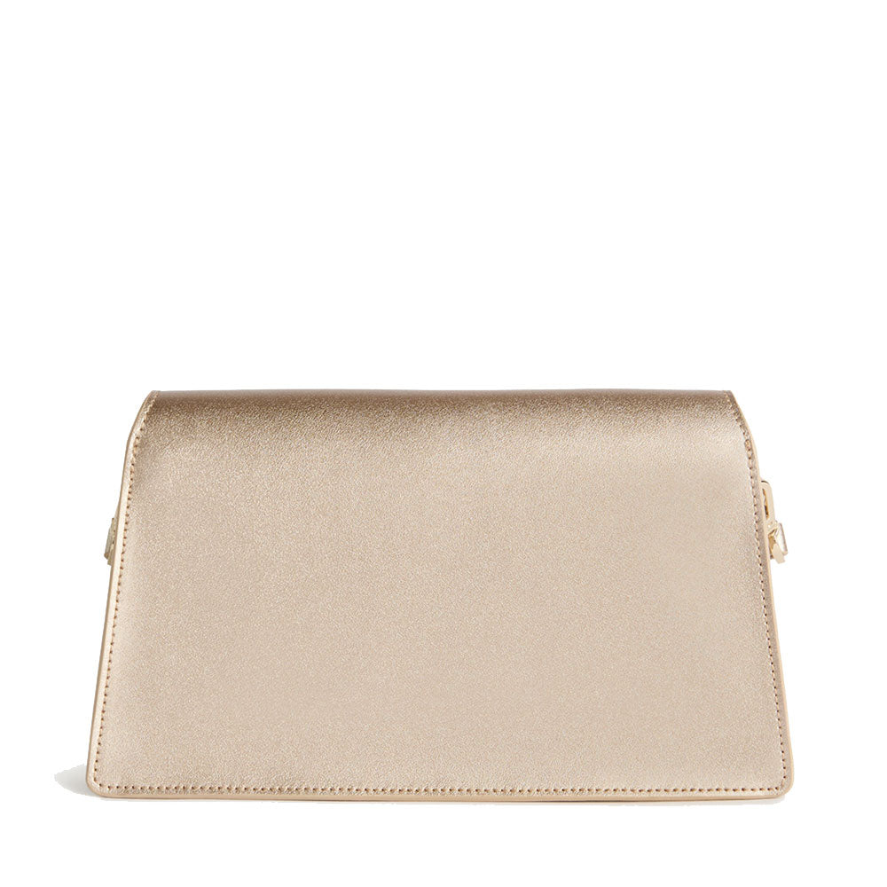 Borsa Donna a Tracolla con Patta 1A Classe Alviero Martini linea Winter Lux in Pelle Oro Chiaro LE04