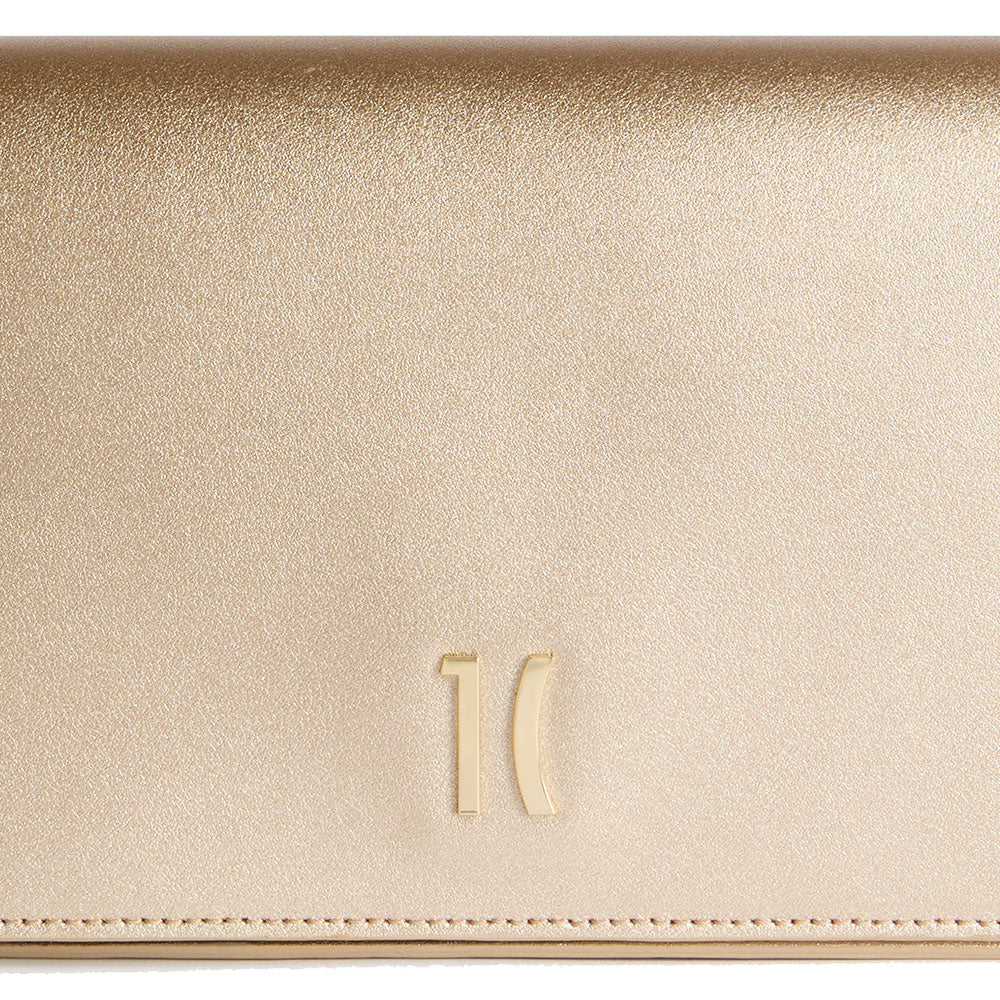 Borsa Donna a Tracolla con Patta 1A Classe Alviero Martini linea Winter Lux in Pelle Oro Chiaro LE04