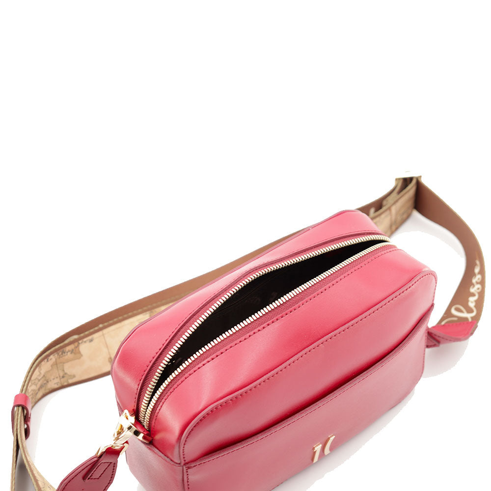 Borsa Donna a Tracolla 1A Classe Alviero Martini linea Winter Lux in Pelle Rosso Lampone LE05