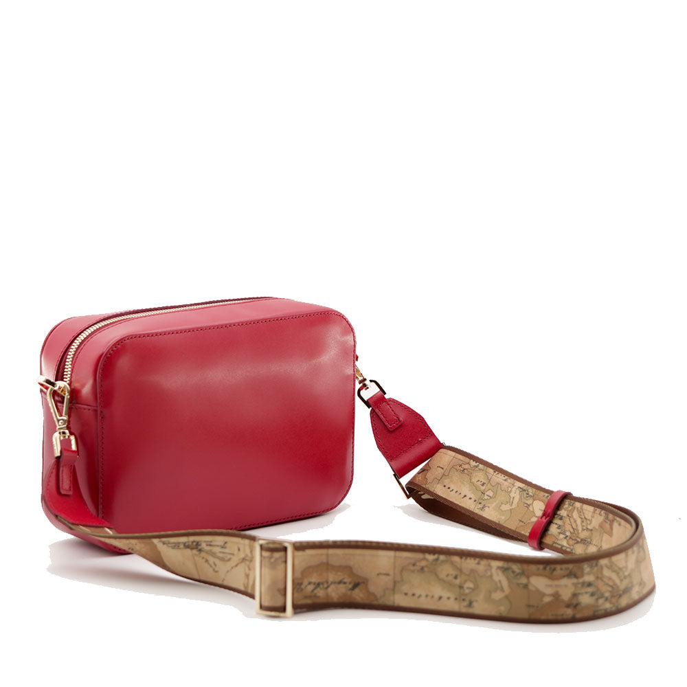 Borsa Donna a Tracolla 1A Classe Alviero Martini linea Winter Lux in Pelle Rosso Lampone LE05
