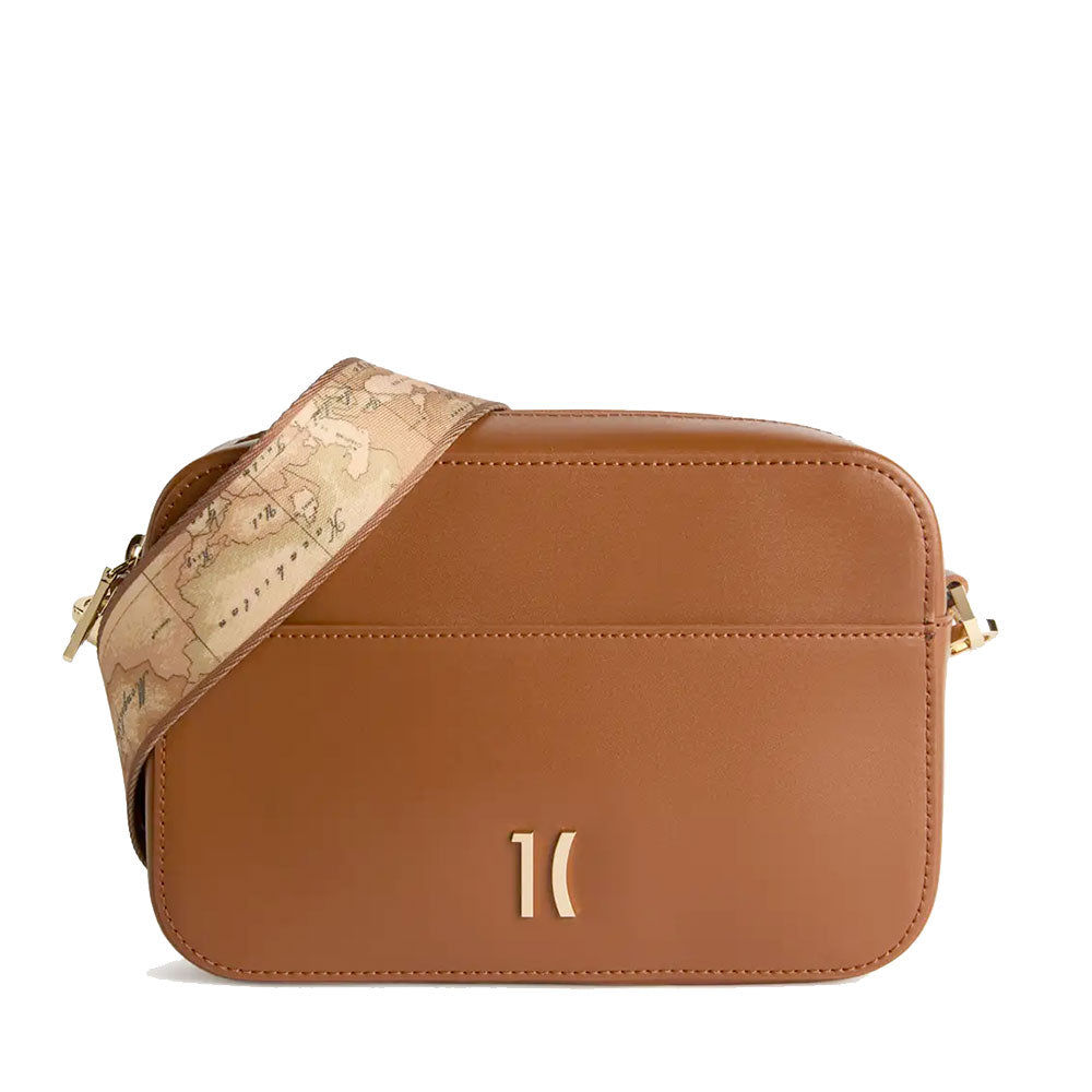 Alviero Martini 1A Classe Damen-Schultertasche, Winter Lux Linie, kastanienbraunes Leder LE05