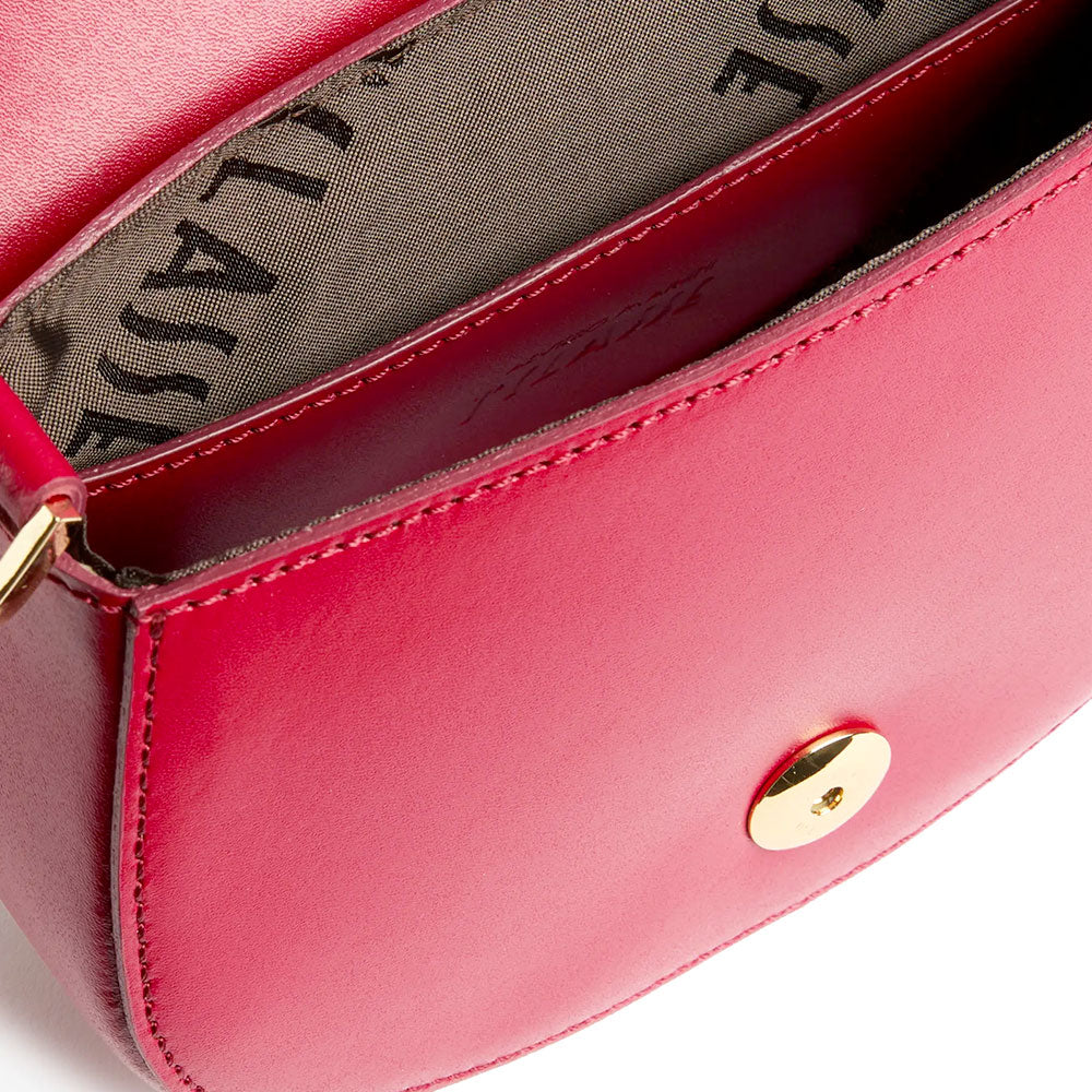 Borsa Donna Tonda a Tracolla 1A Classe Alviero Martini linea Winter Lux in Pelle Rosso Lampone LE06