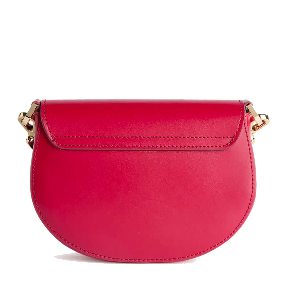 Borsa Donna Tonda a Tracolla 1A Classe Alviero Martini linea Winter Lux in Pelle Rosso Lampone LE06