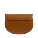 Women's Round Crossbody Bag 1A Classe ALVIERO MARTINI Winter Lux in Chestnut Leather LE06