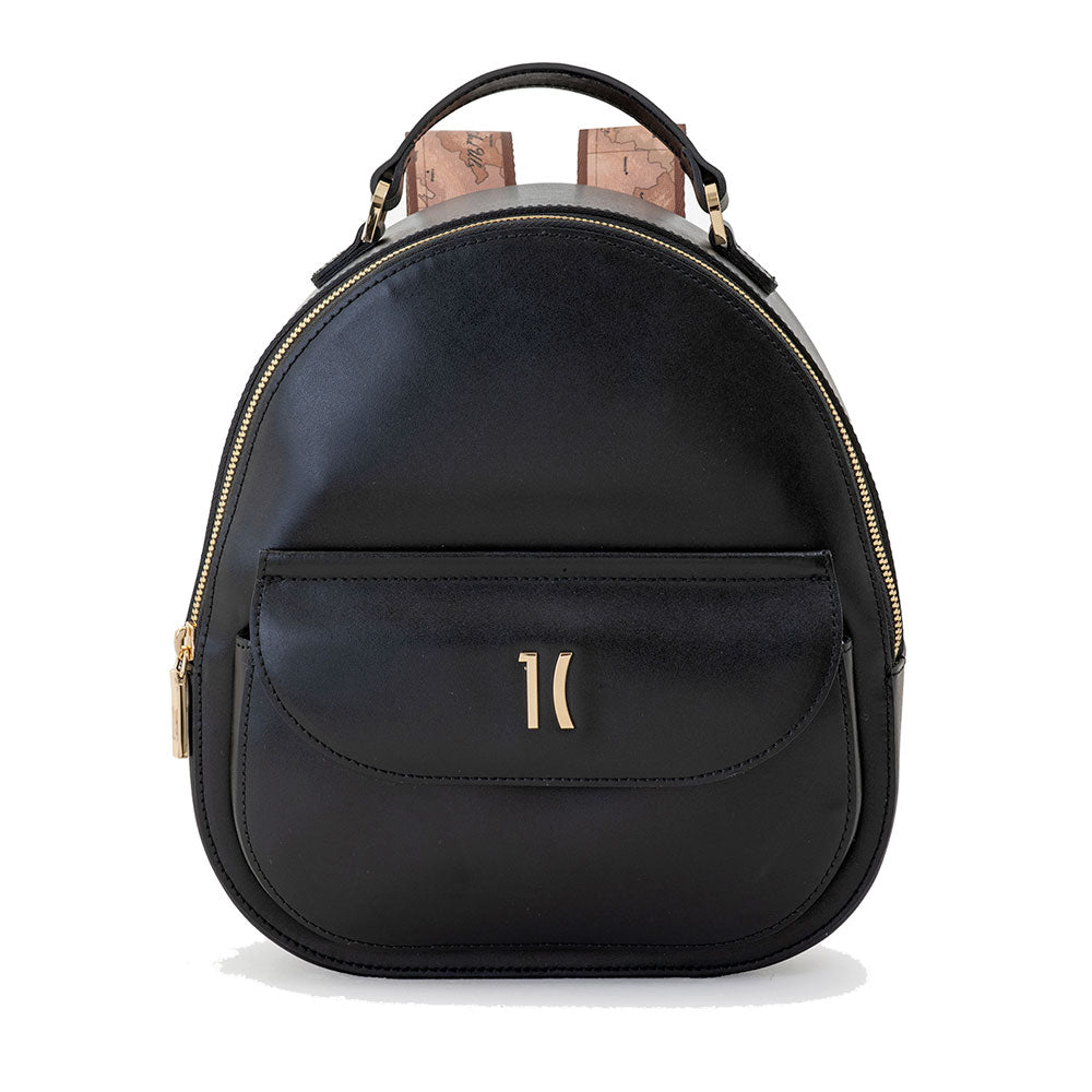 Zaino Donna 1A Classe Alviero Martini linea Winter Lux in Pelle Nera LE09