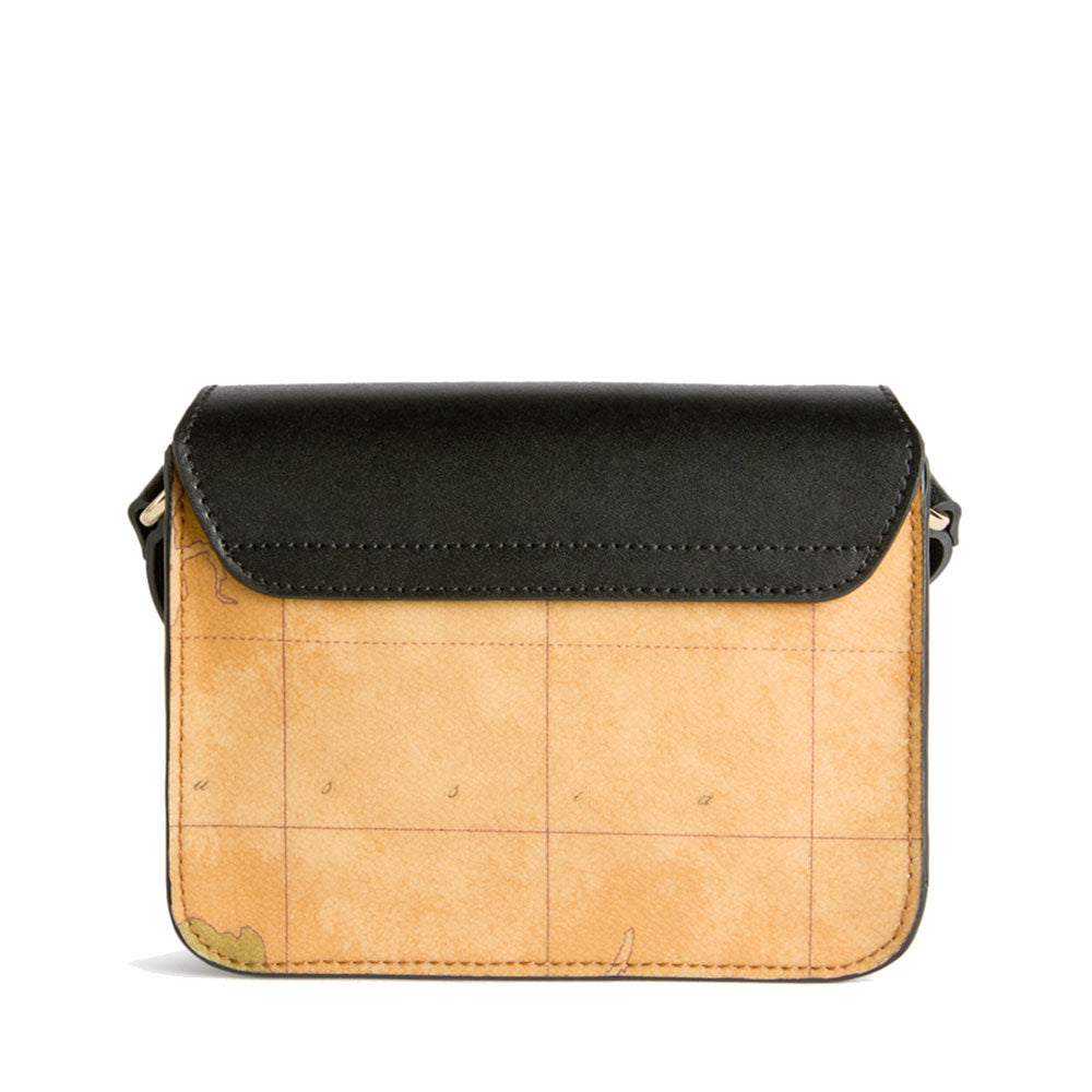 Borsa Donna a Tracolla 1A Classe Alviero Martini linea Geo Secret in Pelle Nera LE22