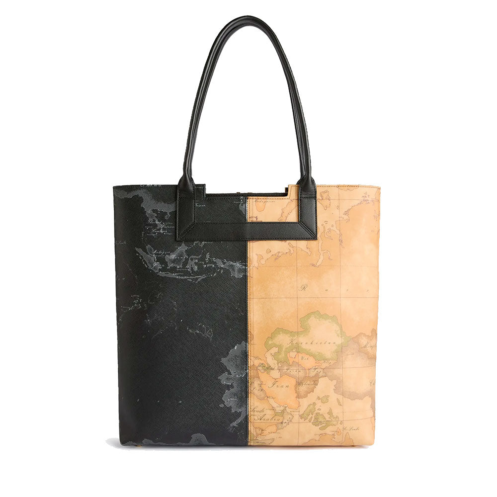 Shopping Bag Verticale 1A Classe Alviero Martini linea Eclipse Geo stampa Geo Night e Geo Classic LE23