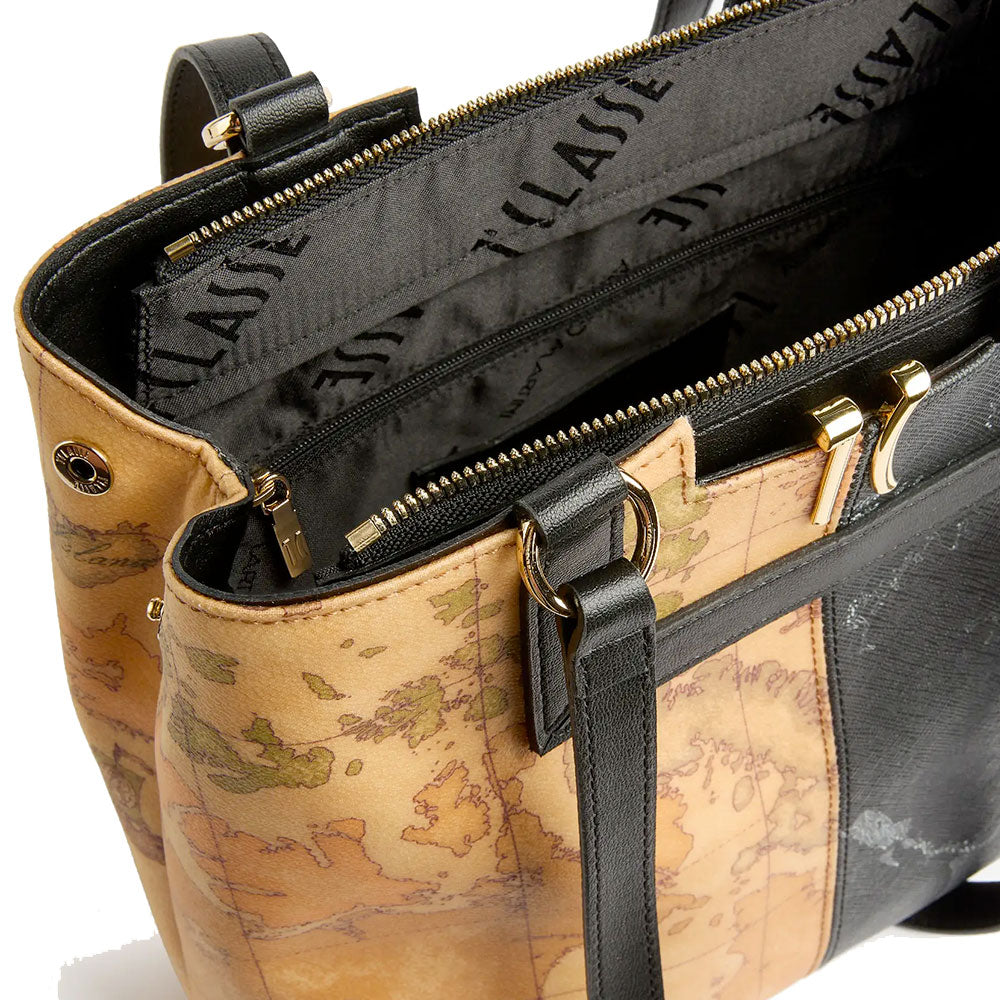 Zaino Donna Doppia Portabilità 1A Classe Alviero Martini linea Eclipse Geo stampa Geo Night e Geo Classic LE26