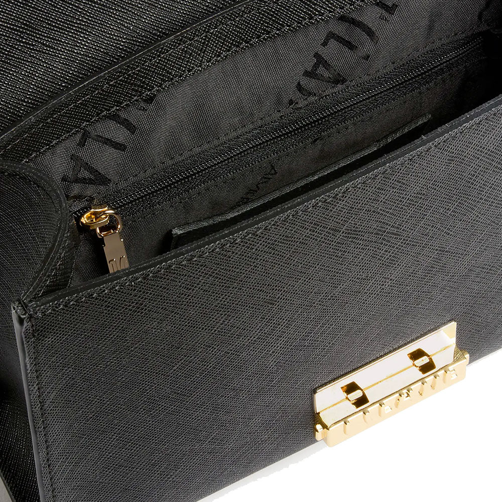Borsa Donna a Tracolla 1A Classe Alviero Martini linea Jolly Bag stampa Saffiano Nera LE27