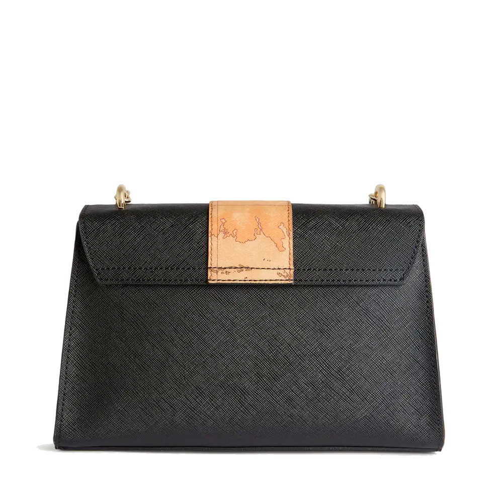 Borsa Donna a Tracolla 1A Classe Alviero Martini linea Jolly Bag stampa Saffiano Nera LE27