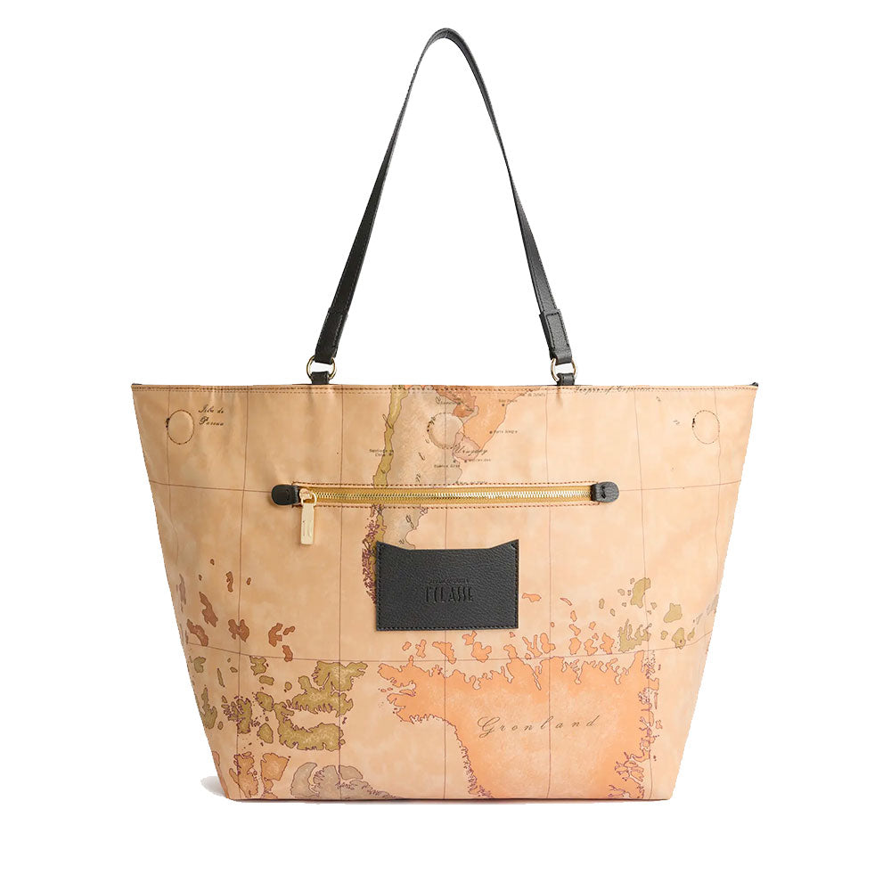 Shopping Bag Reversibile 1A Classe Alviero Martini linea Soft Twist Nera e Geo Classic LE28