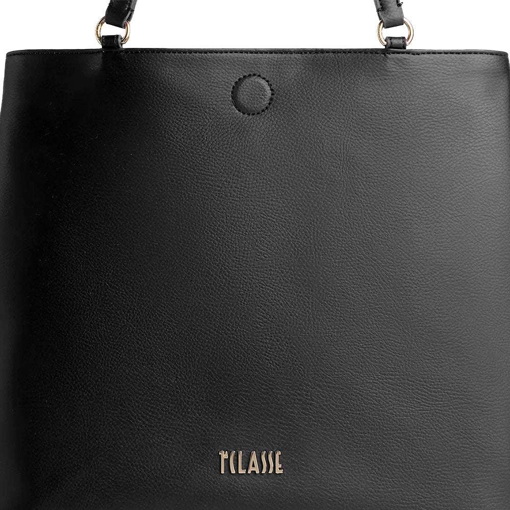 Shopping Bag Reversibile 1A Classe Alviero Martini linea Soft Twist Nera e Geo Classic LE28