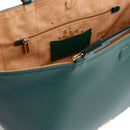 Shopping Bag Reversibile 1A Classe Alviero Martini linea Soft Twist Verde e Geo Classic LE28