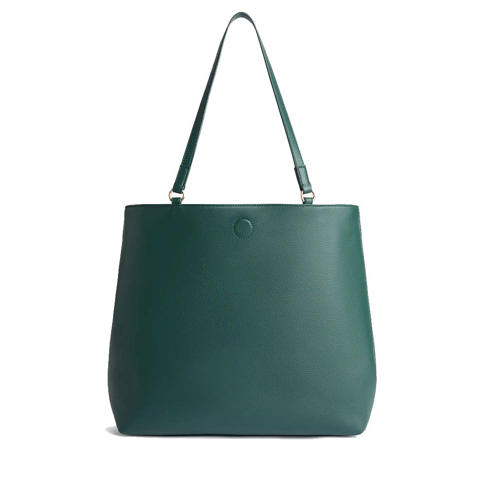 Shopping Bag Reversibile 1A Classe Alviero Martini linea Soft Twist Verde e Geo Classic LE28