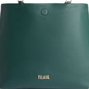Shopping Bag Reversibile 1A Classe Alviero Martini linea Soft Twist Verde e Geo Classic LE28