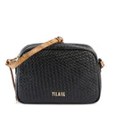 Borsa Donna a Tracolla 1A Classe Alviero Martini linea Golden Dune effetto Intrecciato Nera LE43