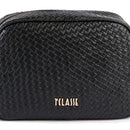 Borsa Donna a Tracolla 1A Classe Alviero Martini linea Golden Dune effetto Intrecciato Nera LE43