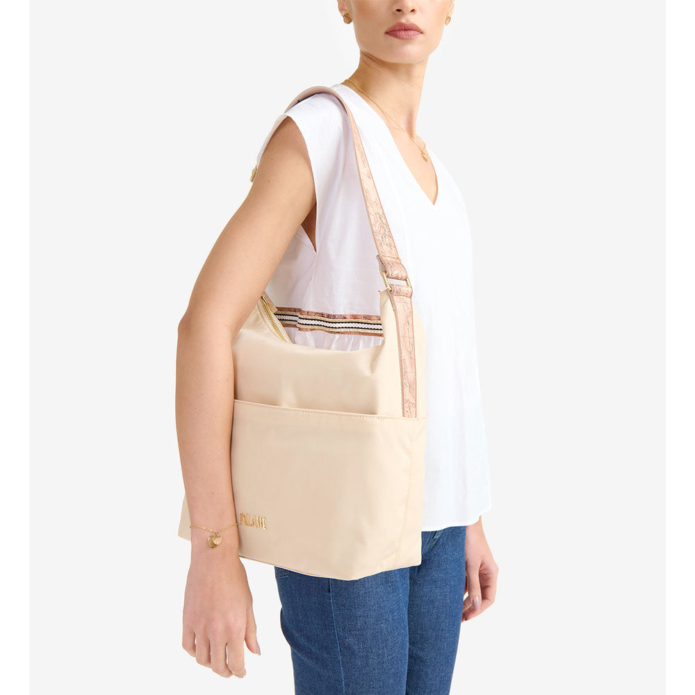Borsa Donna Sottospalla 1A Classe Alviero Martini linea Breeze Nylon Sabbia LE46