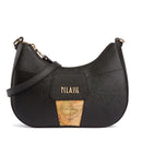 Borsa Donna Mezzaluna Piccola a Tracolla 1A Classe Alviero Martini linea Bloom City Nero LE50