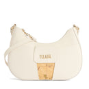 Borsa Donna Mezzaluna Piccola a Tracolla 1A Classe Alviero Martini linea Bloom City Avorio LE50