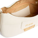 Borsa Donna Mezzaluna Piccola a Tracolla 1A Classe Alviero Martini linea Bloom City Avorio LE50