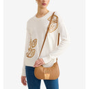 Borsa Donna Mezzaluna Piccola a Tracolla 1A Classe Alviero Martini linea Bloom City Cuoio LE50