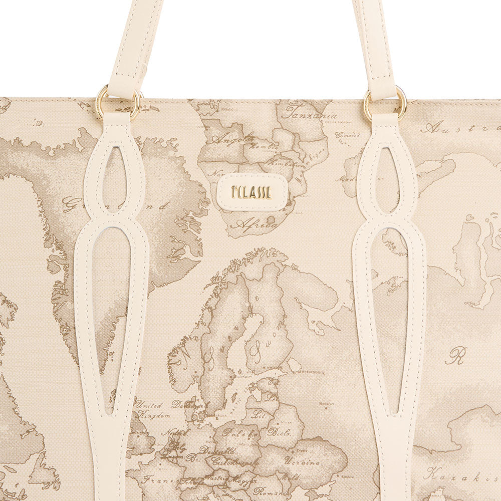 Shopping Bag Donna 1A Classe Alviero Martini linea Soft Petals in Tessuto Soft Geo Safari LE53